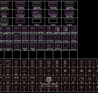 开关插座CAD图库3D模型
