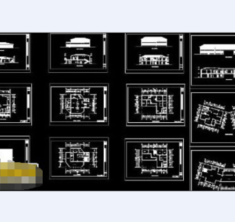 某博物馆建筑cad平立剖施工工程图纸