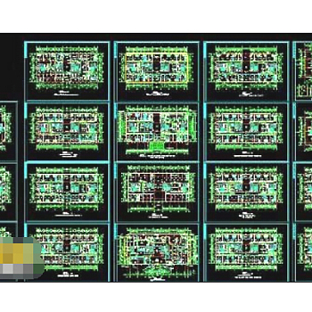 某大型医院综合楼cad施工图纸下载