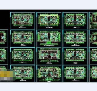 某大型医院综合楼cad施工图纸下载