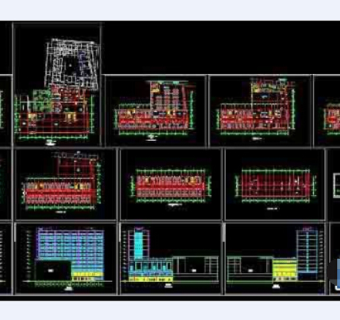 高层现代风格星级酒店cad图纸