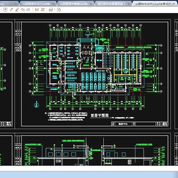 xx高档洗浴中心cad全套设计图纸(1)