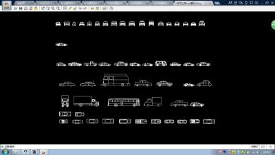 几十种汽车平立面cad素材图纸