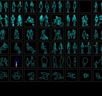 CAD人物图库图片