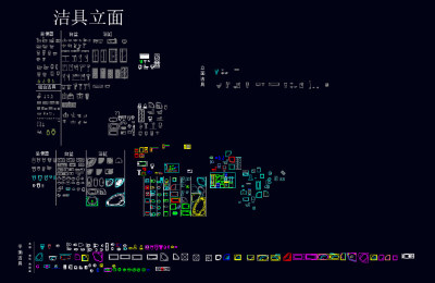 卫生间洁具cad3D模型