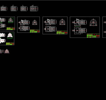 摆线针轮减速机CAD机械图纸
