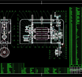 包装机CAD机械图纸
