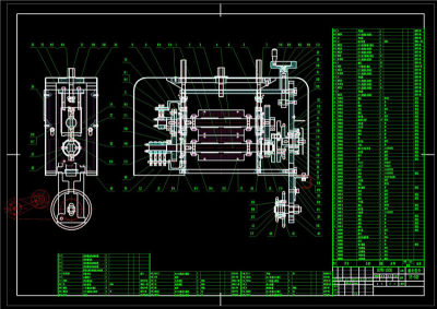 包装机CAD机械图纸