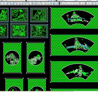 CAD制作的中国画
