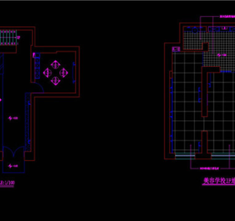 美容学校一楼CAD立面索引