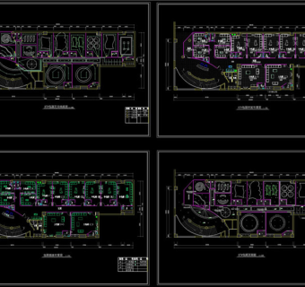 KTV包箱装修平面图CAD图纸