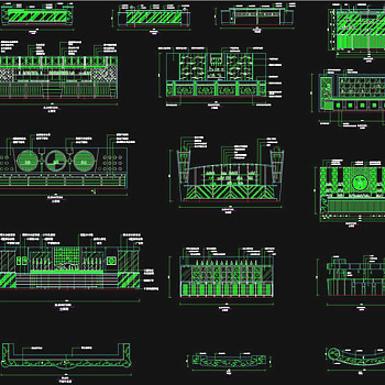 吧台CAD图纸