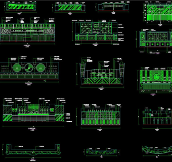 吧台CAD图纸