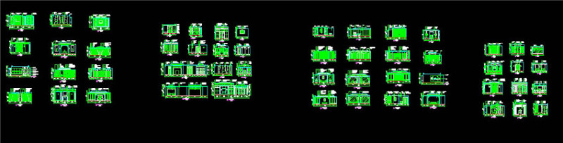 餐厅包间立面图CAD图纸