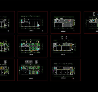 厂房办公室装修平面图CAD图纸
