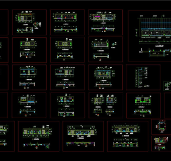 厂房办公室装修施工图CAD图纸