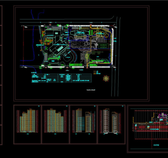 中江国际中心酒店式公寓楼方案CAD图纸