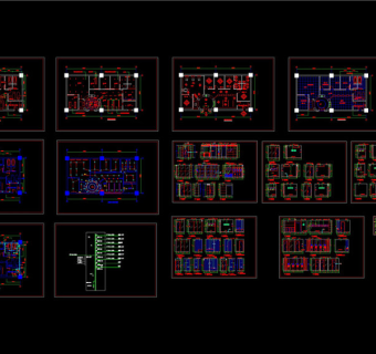 美容院装修施工图CAD图纸