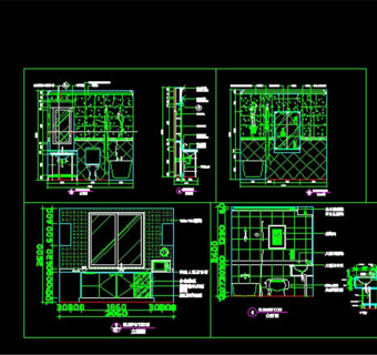 卫生间装修cad大样图