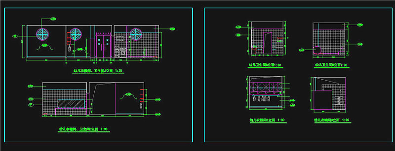 卫生间CAD立面图CAD图纸