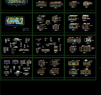 办公空间CAD装修总图