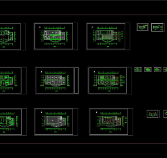 办公室装修施工图CAD图纸