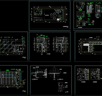 工作室装修图CAD图纸