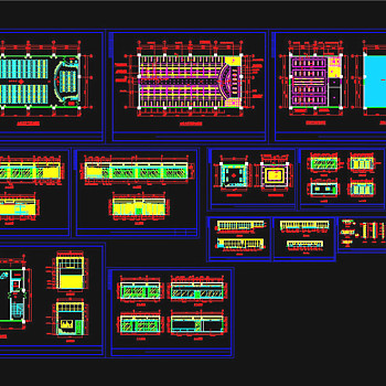 会议室排练厅贵宾接待室装饰工程CAD图纸