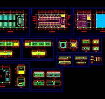 会议室排练厅贵宾接待室装饰工程CAD图纸