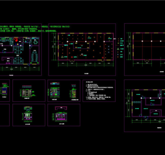 某服装厂办公室cad装修图