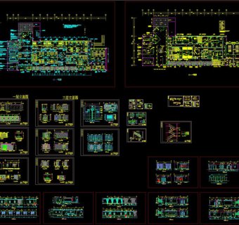 五星级会所茶吧cad装修图