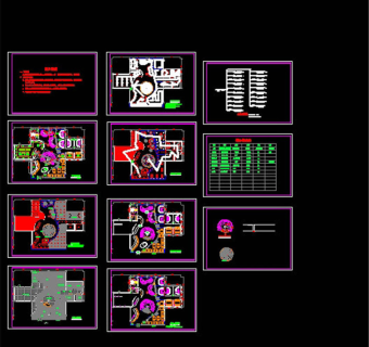 cad铁板烧店的装修图CAD图纸