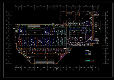 大型超市cad平面图CAD图纸