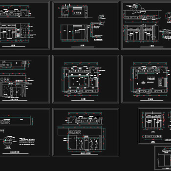 服装专卖店设计装修图CAD图纸