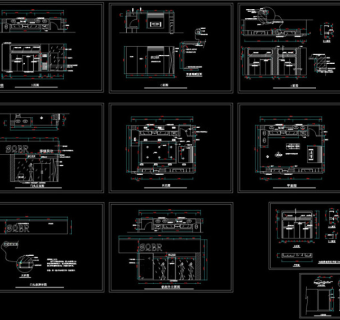 服装专卖店设计装修图CAD图纸