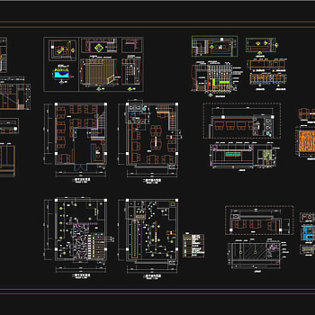 火锅店装修方案图CAD图纸