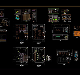 火锅店装修方案图CAD图纸