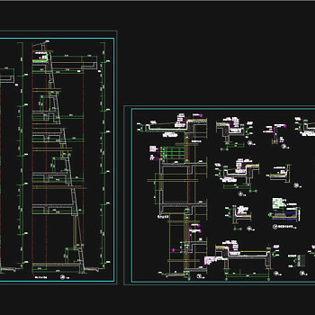 节点详图及墙身剖面CAD图纸
