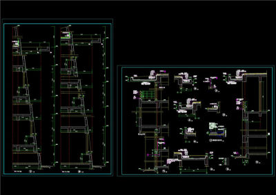 节点详图及墙身剖面CAD图纸
