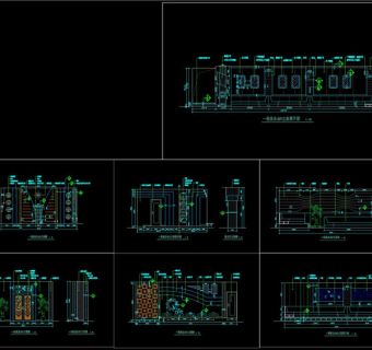酒吧夜总会CAD立面图