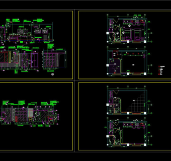 酒店客房样板间CAD装修图