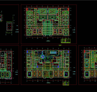 某酒店天花cad装修图