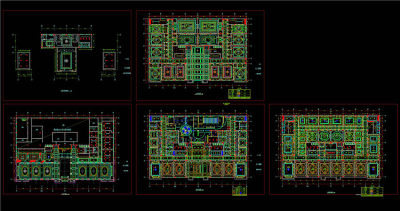 某酒店天花cad装修图