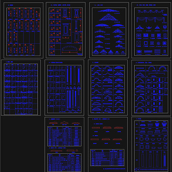 欧式cad构件图库CAD图纸