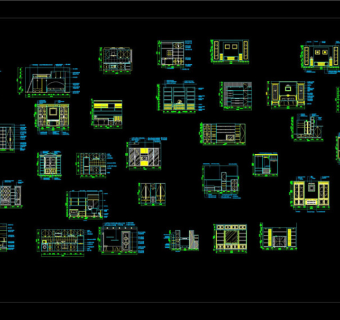 室内cad装修施工图