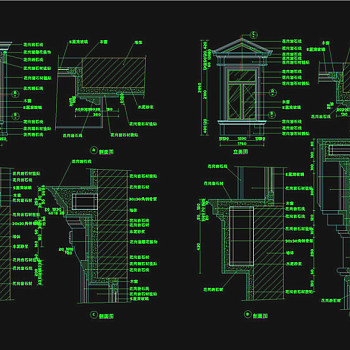 西式窗素材CAD图纸