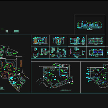 一小酒吧装饰cad施工图