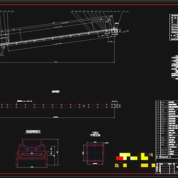 带式输送机总图CAD机械图纸