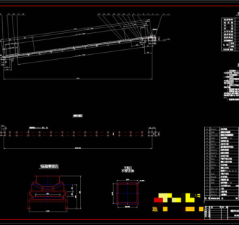 带式输送机总图CAD机械图纸