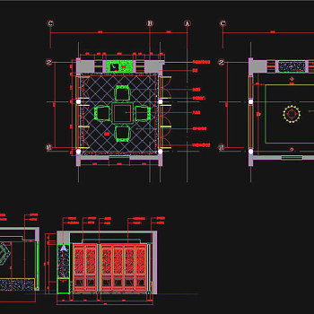 茶室CAD景观图纸